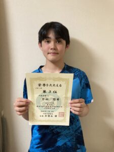 川崎市中学生学年別大会！２部３位入賞！